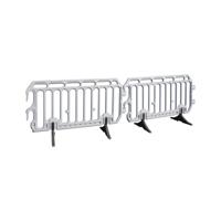 Traffic-Line Crowd Barrier HDPE 2220x1000mm Grey FS605764