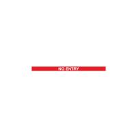 WeatherMaster 250 Twin Black Post No Entry Red/Wht Pack of 2