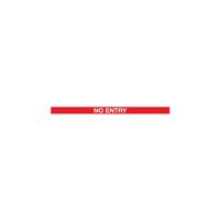 SafetyMaster 450 Red Post No Entry Red/White 3.4m Pack of 2