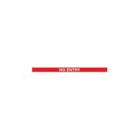 SafetyMaster 450 Twin Red Post No Entry Red/White 3.4m Pack 2