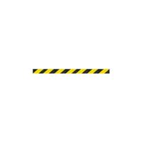 5 Star WallPro 750 Barrier Black with Yellow/Black Chevron Belt 23m
