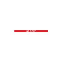 WallPro 450 Magn Back/Belt End Barrier Ylw + No Entry Red/Wht 9.1m