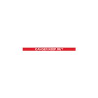 WallMaster300 Magn Back Barrier P/Chrome with Danger Red/Wht 3m