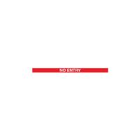 WallMaster 450 Magn Back/Belt End Barrier Blk + No Entry Red/Wht 10.6m