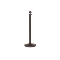 5 Star RopeMaster Ball Top Black Steel Post Pack of 2