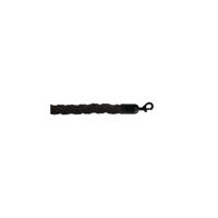 5 Star Braided Rope Black 1.8m with Black Ends