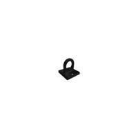 5 Star Wall Plate for Rope Barriers Black