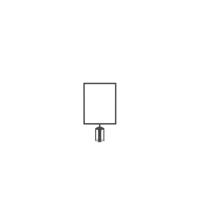 5 Star Vertical A3 Sign Frame Black for Belt Barriers