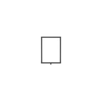 Standard Vertical A4 Sign Frame Black for Rope Barriers