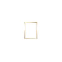 Standard Vertical A4 Sign Frame Polished Brass for Rope Barriers