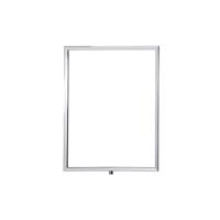 Standard Vertical A3 Sign Frame Polished Chrome for Rope Barriers