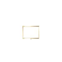 Standard Horizontal A4 Sign Frame Polished Brass for Rope Barriers