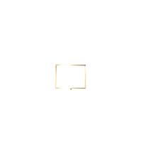 Standard Horizontal A3 Sign Frame Polished Brass for Rope Barriers