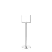 5 Star Sign Stands Polished Chrome Post with A3 Horizontal Sign