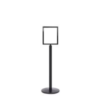 5 Star Sign Stands Black Post with A3 Vertical Sign