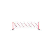 5 Star FlexPro Expanding Barricade Red/White 3.4m