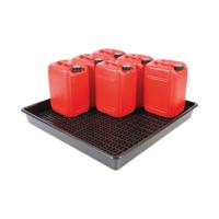 5 Star Evo Rcyc Spill Tray with Removable Grid 9x25L Black FS641823