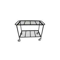 5 Star Mobile Shelf Trolley with Mesh Shelves 1200x450x900mm FS644299