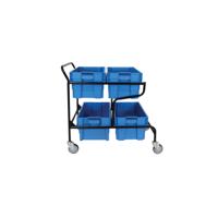 5 Star Mob Container Trolley +4 Containers 1400x640x1050mm FS644510