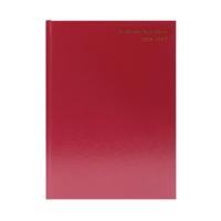 5 Star Academic Diary Week To View A5 Burgundy 2026-2027 KF3A5ABG26