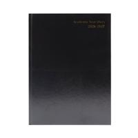 5 Star Academic Diary Week To View A5 Black 2026-2027 KF3A5ABK26