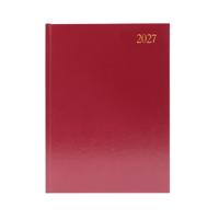 Desk Diary Week To View A4 Burgundy 2027 KFA43BG27
