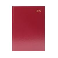 Desk Diary Day Per Page A5 Burgundy 2027 KFA51BG27
