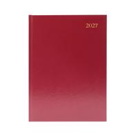 Desk Diary 2 Day Per Page A5 Burgndy 2027 KFA52BG27