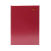 Desk Diary Week To View A5 Burgndy 2027 KFA53BG27