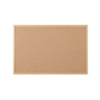 5 Star Cork Noticeboard Oak Effect Frame 900x600mm FS669041