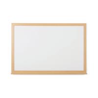 5 Star Magnetic Drywipe Whiteboard Wood Frame 600x900mm FS669106