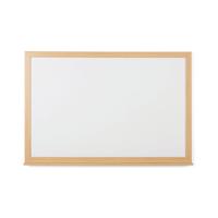 5 Star Magnetic Drywipe Whiteboard Wood Frame 1200x900mm FS669113