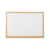 5 Star Magnetic Drywipe Whiteboard Wood Frame 1800x1200mm FS669114