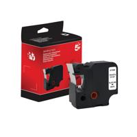 Five Star Non-OEM Replacement for Dymo 45803 Black on White 19mm x 7m FS671626