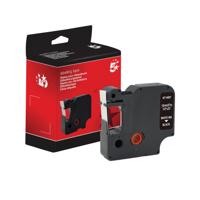 Five Star Non-OEM Replacement for Dymo 45021 White on Black 12mm x 7m FS671697