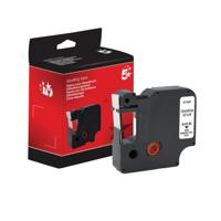 Five Star Non-OEM Replacement for Dymo 1978364 Black on White 12mm x 5.5m FS671847