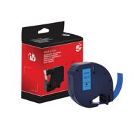 Five Star Non-OEM Replacement for Dymo 91205 Black on Blue 12mm x 4m FS671873