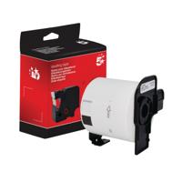 Five Star Non-OEM Replacement for Brother DK-11202 Black on White 62mm x 100mm 300/Roll FS672735