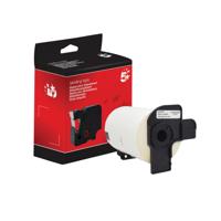 Five Star Non-OEM Replacement for Brother DK-11247 Black on White 103mm x 164mm 180/Roll FS672775