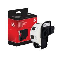 Five Star Non-OEM Replacement for Brother DK-11221 Black on White 23mm x 23mm 1000/Roll FS673040