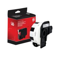 Five Star Non-OEM Replacement for Brother DK-11218 Black on White 24mm x 24mm 1000/Roll FS673340