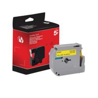 Five Star Non-OEM Replacement for Brother M-K631 Black on Yellow 12mm x 8m FS673421