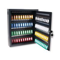 5 Star Deluxe Steel Key Cabinet 80 Key Capacity Dark Grey FS675115