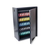 5 Star Deluxe Steel Key Cabinet 300 Key Capacity Dark Grey FS675210