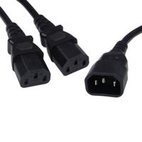 5 Star Power Cable C14 to 2x C13 Power Splitter Cable 2.5m FS676656