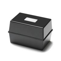 5 Star Card Index Box 6x4 Inch Black FS676812