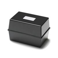 5 Star Card Index Box 8x5 Inch Black FS676891