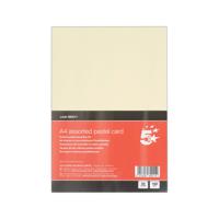 5 Star A4 Pastel Card 160gsm Pack of 50 FS680011