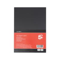5 Star A3 Black Card 160gsm Pack of 25 FS680015