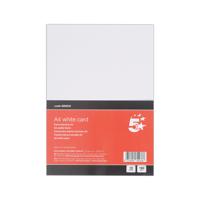 5 Star A4 White Card x10 Cards 120 Cards in Total Pack of 12 FS680033